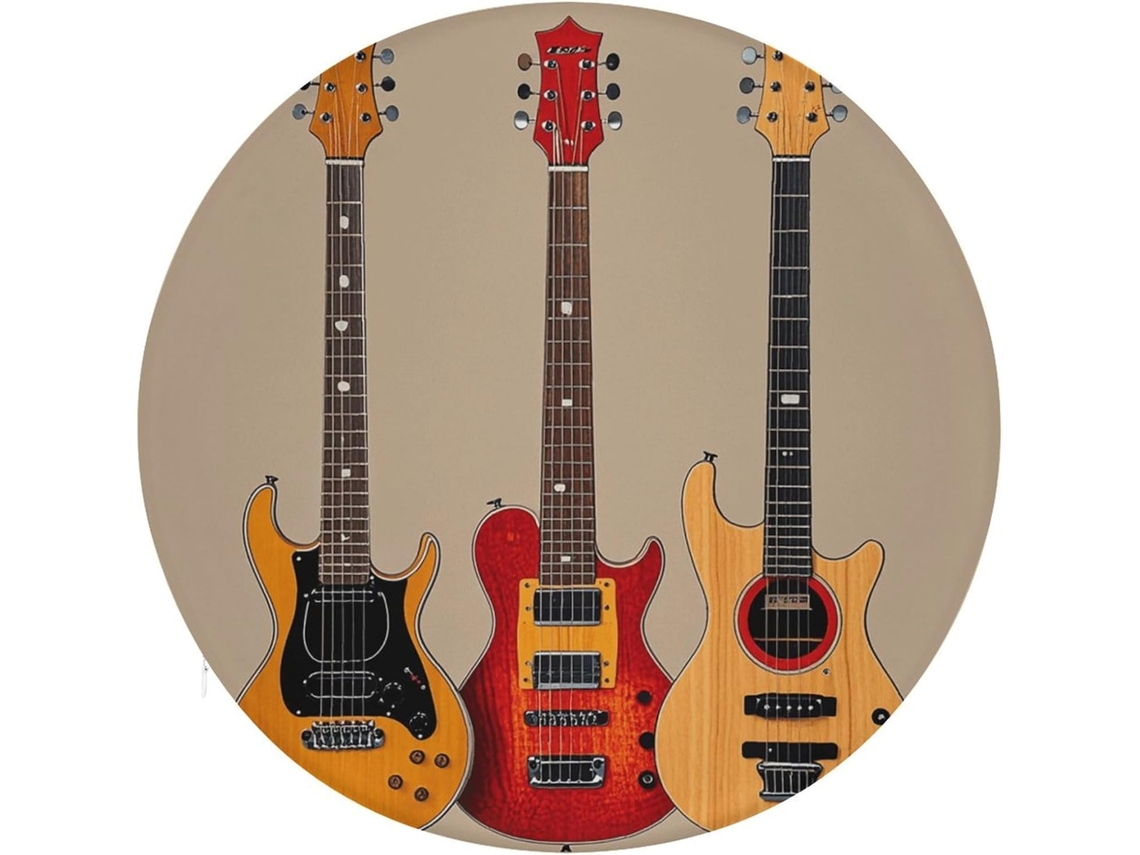 Almofada Redonda De Espuma Viscoelástica Algodão Para Cadeira Guitarra, Almofada Grossa, Almofada Macia Para Cadeira De