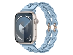 Bracelete Para Apple Watch 42/44/45/46/49mm Azul Claro Cuich