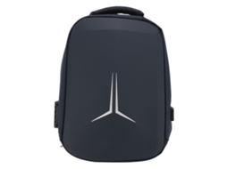 Mochila de Viagem Resistente à Água para Satélite Mini com Porta USB e Compartimentos Moldados Azul