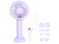 Mini Ventilador De Mão Dobrável Com Carregamento Usb Para Viagem, Escritório E Quarto