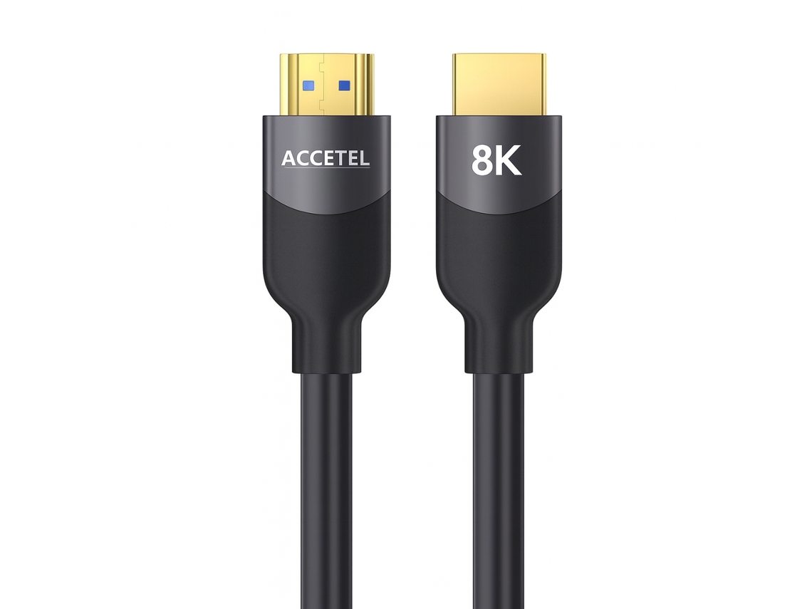 Cabo Hdmi De Alta Velocidade 8k Hd 1.8m Accetel Cv2418 Preto
