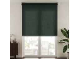 Vidaxl Persiana Rolô Externa Com Bloco De 90% Uv Verde-escuro Hdpe