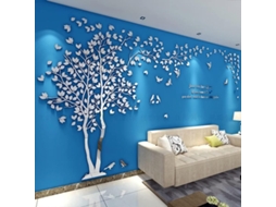 Adesivos De Árvore De Sonho Azul Para Parede Decalque De Parede 3d Diy Art Home D Slowmoose