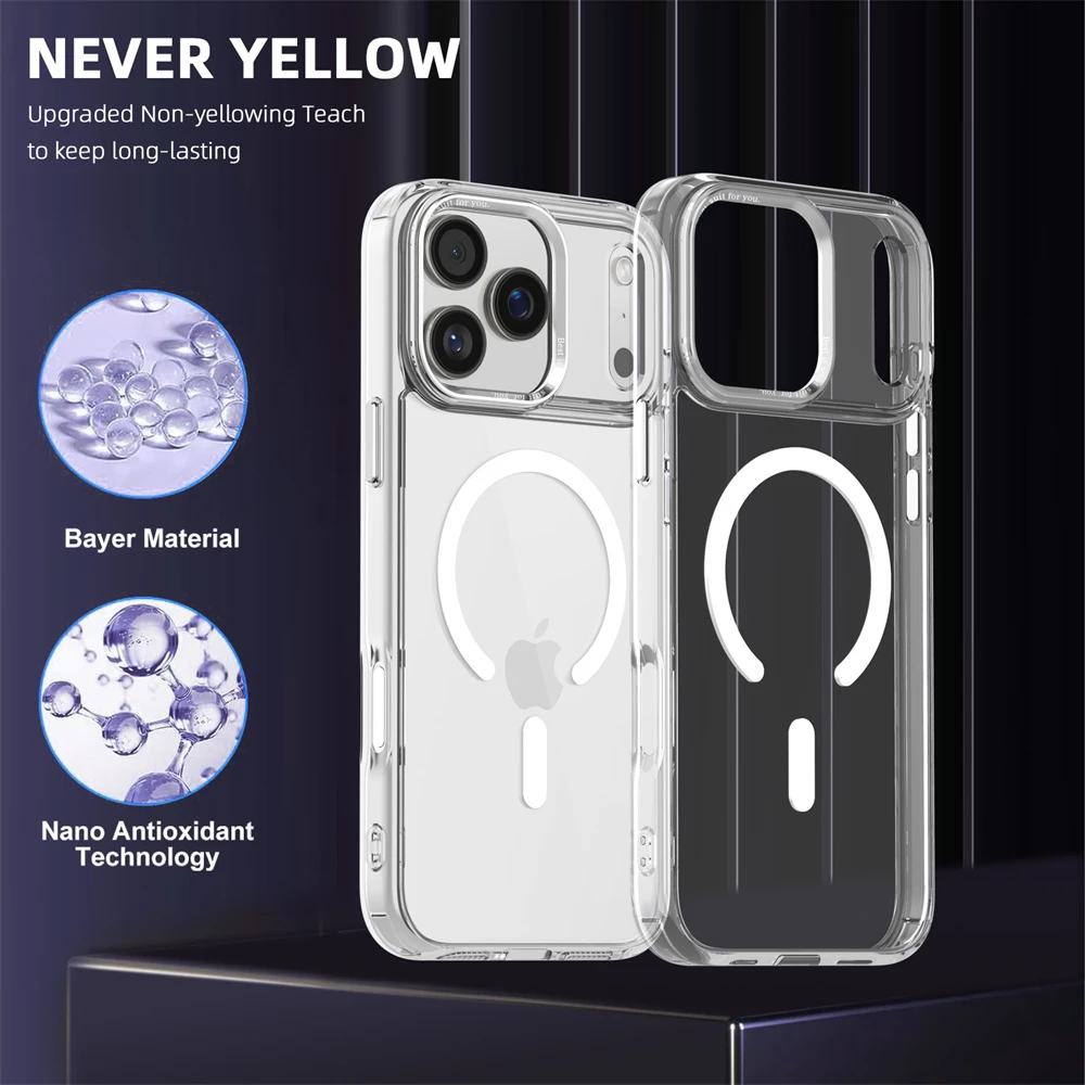 (iphone 13, Branco) Capa Magnética Para Iphone, Compatível Com Carregamento Sem Fio Magsafe.