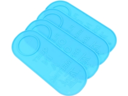 Conjunto De 4 Moldes Para Placas Porta Ideais Projetos "faça Você Mesm