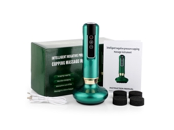 Massageador de Colher Inteligente para Drenagem com Funções de Pressão Negativa e Aquecimento, Design Sem Fio. MDUG (verde 6 Níveis)