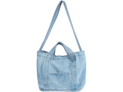 Bolsa De Ombro Ciieeo Retro Em Jeans, Grande Capacidade, Leve E Portátil Para Mulheres.