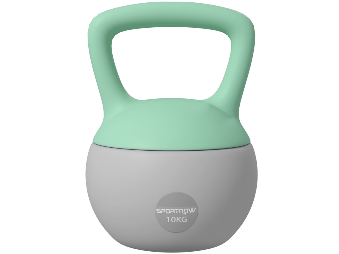 Kettlebell de 10 kg, pré-envolto em metal, com alça antiderrapante, em zinco, 21 x 30 cm S/BRAND