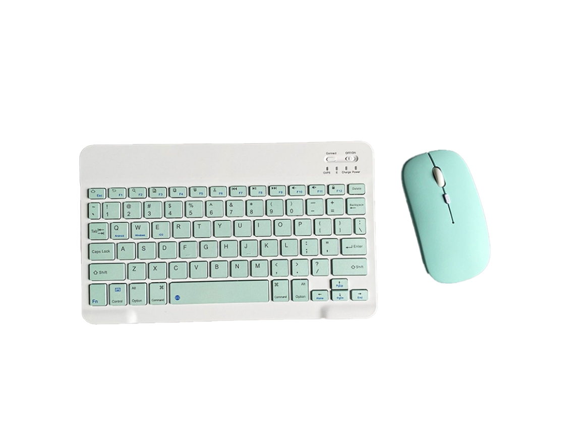 Teclado + Rato  e Bluetooth  Slim Compacto (Inglês)