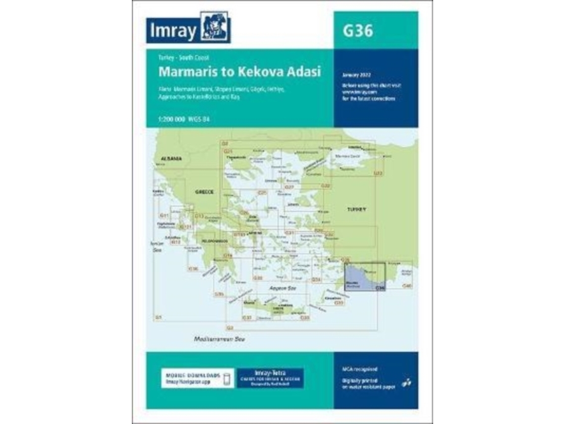Livro Imray Chart G36 Turkey - South Coast De Imray (inglês)