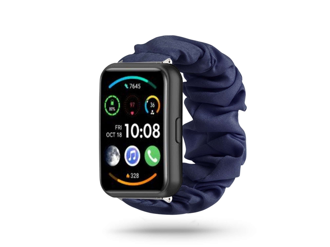 Bracelete Huawei Watch Fit 2 Pulseira Scrunchie Azul