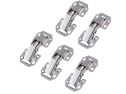 Conjunto De 5 Ocultas Em Aço Para Portas Armários Cozinha Com 1,5 Mm