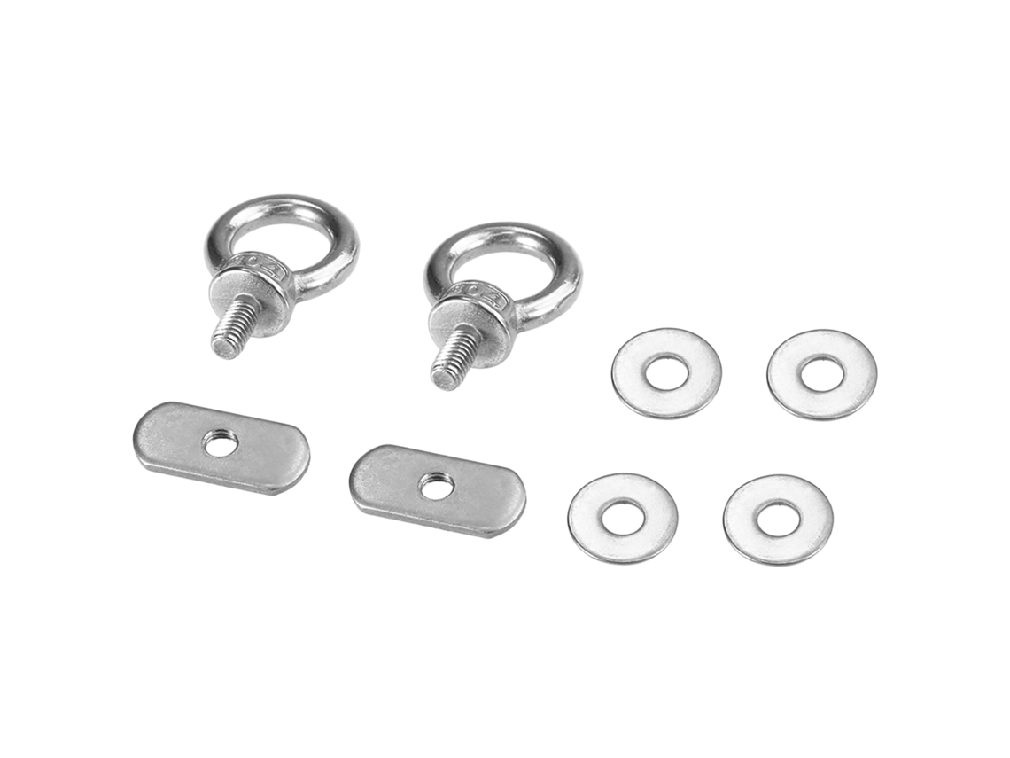2 Unidades de Olho de Fixação para Corda Elástica com Suporte de Trilha para Kayak | S/MARCA