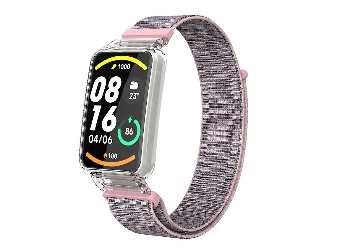 Capa Protetora Integrada Em Policarbonato Para Xiaomi Mi Band 7 Pro + Pulseira De Nylon.