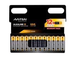 Pilhas Não Recarregáveis MITSAI LR3 (AAA - 12 Unidades)