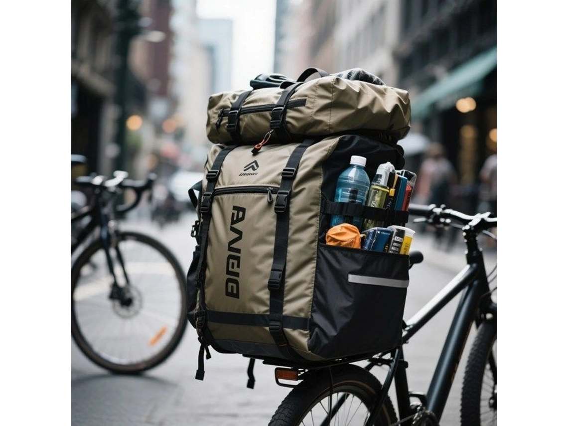 Lurelia Bolsa Bicicleta, Bolsa De Bicicleta Wozwe Para Bagageiro Grande Capacidade 27l Capa De Chuva Incluída
