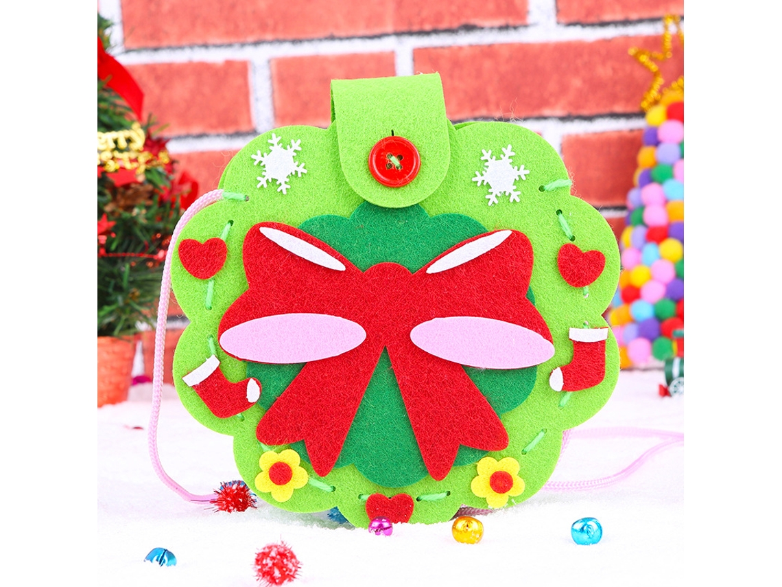 Mali artesanato de Natal em Feltro Diy Não Tecido Lindo Ornamental Manual para Crianças