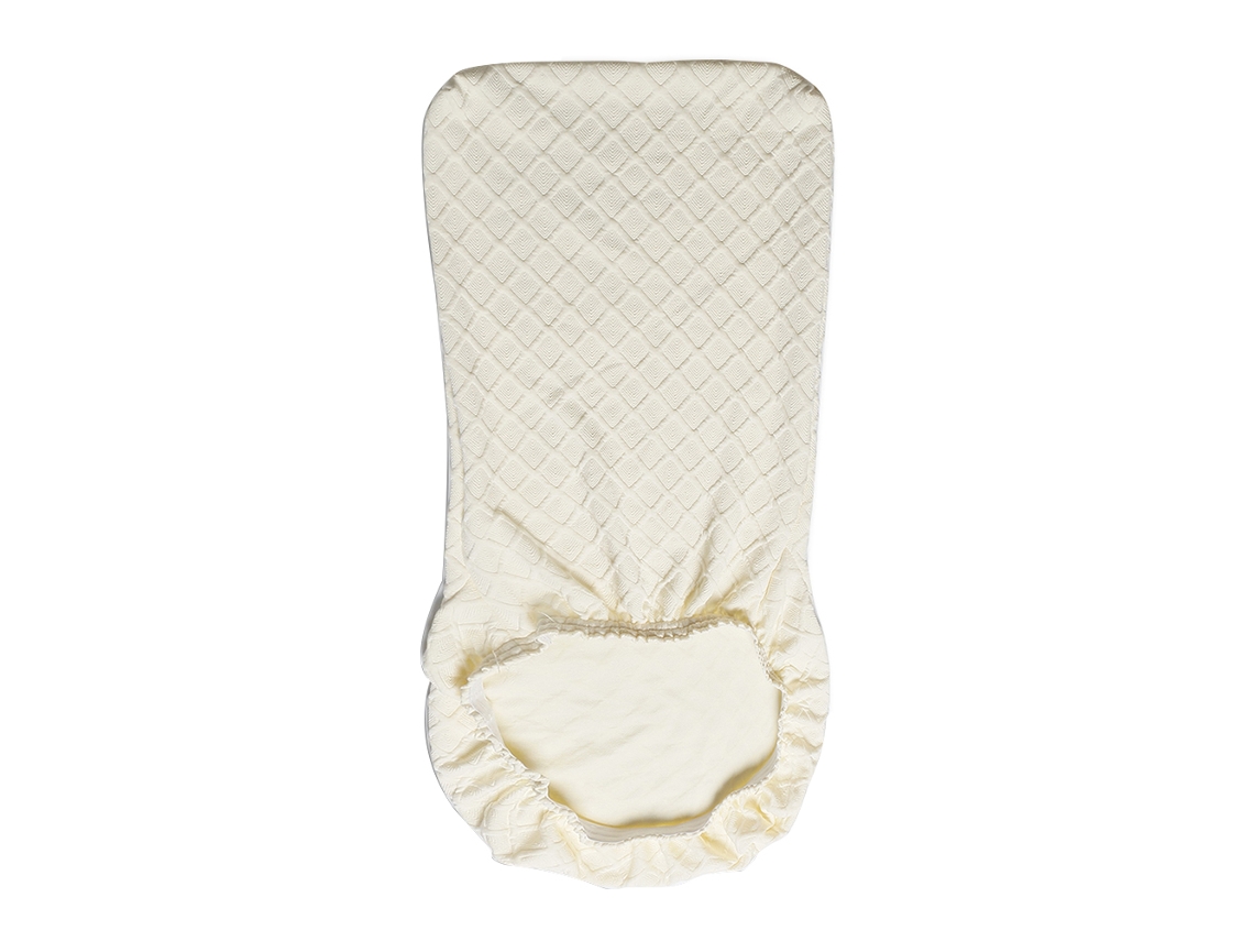 Capa para Cadeira de Jantar Elástica Lavável Protector Anti Derrapante 4pcs Branco
