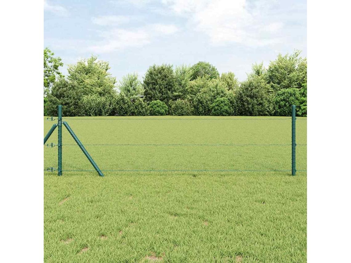 Vidaxl Cerca Hexagonal 1,4 X 50 M Pvc Verde