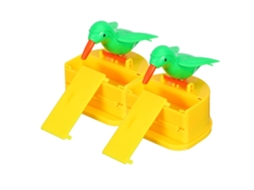 Porta-palitos Automático Para Pássaros, Conjunto Com 2 Peças, Plástico.