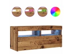 Tv Cabinet, Tv Cabinets Vidaxl Marrom Madeira Processada (n/a)