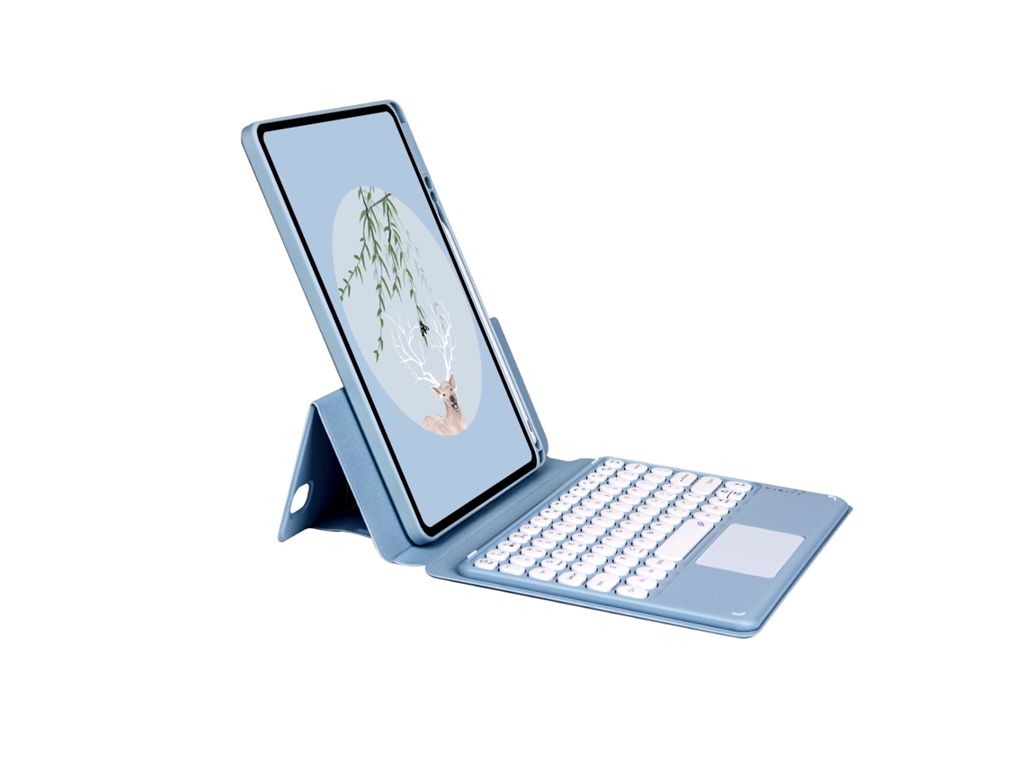 Capa de Teclado Bluetooth para Ipad Pro 10.5 com Capa Giratória XIAOMOYU