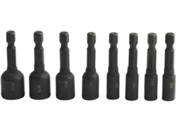 Conjunto De 6 Adaptadores Para Soquetes Parafuso, 4-16 Mm, Barra