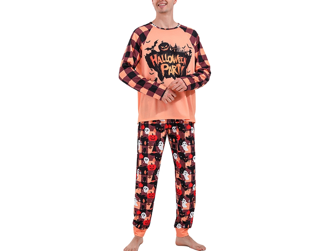 Laxiscreed Pijama De Algodão Com Carinha Lumiosa Para Halloween, Meninos, Meninas E Bebés, Tamanho 9-12m