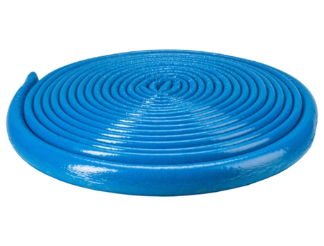 10 Metros de Isolamento de Espuma de Tubo Extra Forte de 28mm em Azul, Enrolamento de 6mm
