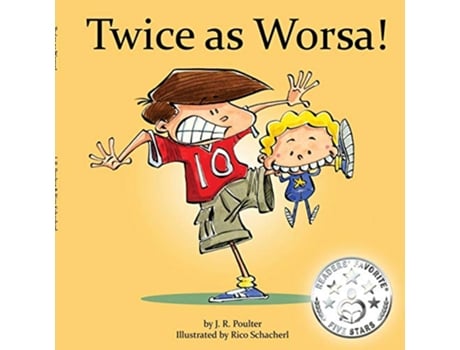Livro Twice as Worsa de JR Poulter (Inglês)