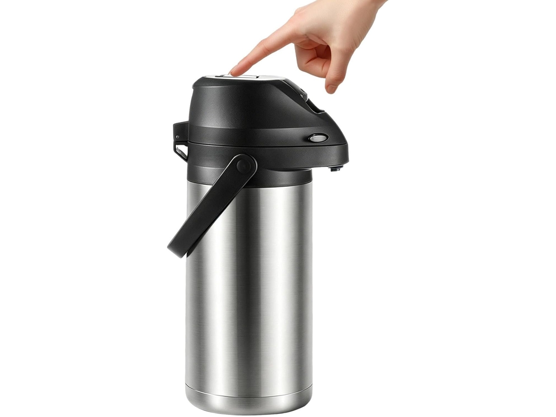 Caneca Térmica de Viagem 33 X 12, 5 Cm, Recipiente Térmico para Líquidos, em Aço CHABERLU