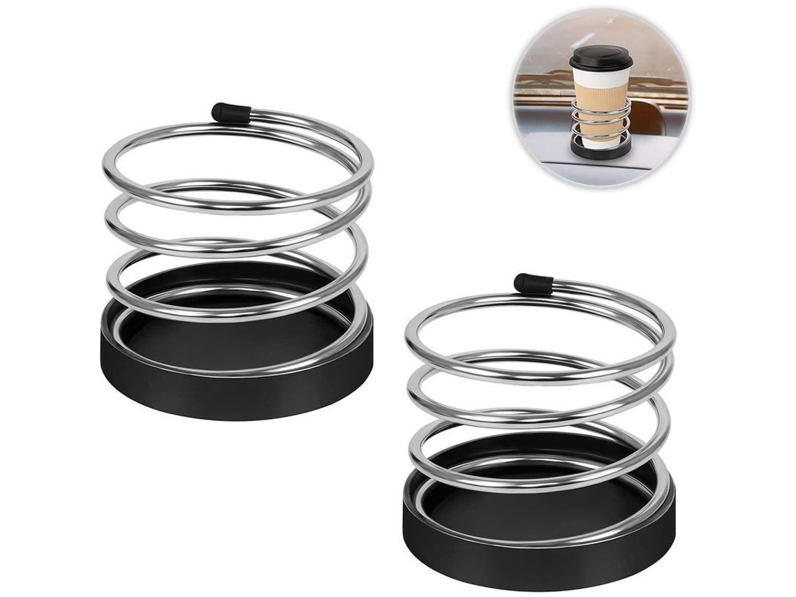 2 Suportes De Vasos Metálicos Universais Para Carro, Caminhão, Barco, Lar, Escritório, Loja, Etc.
