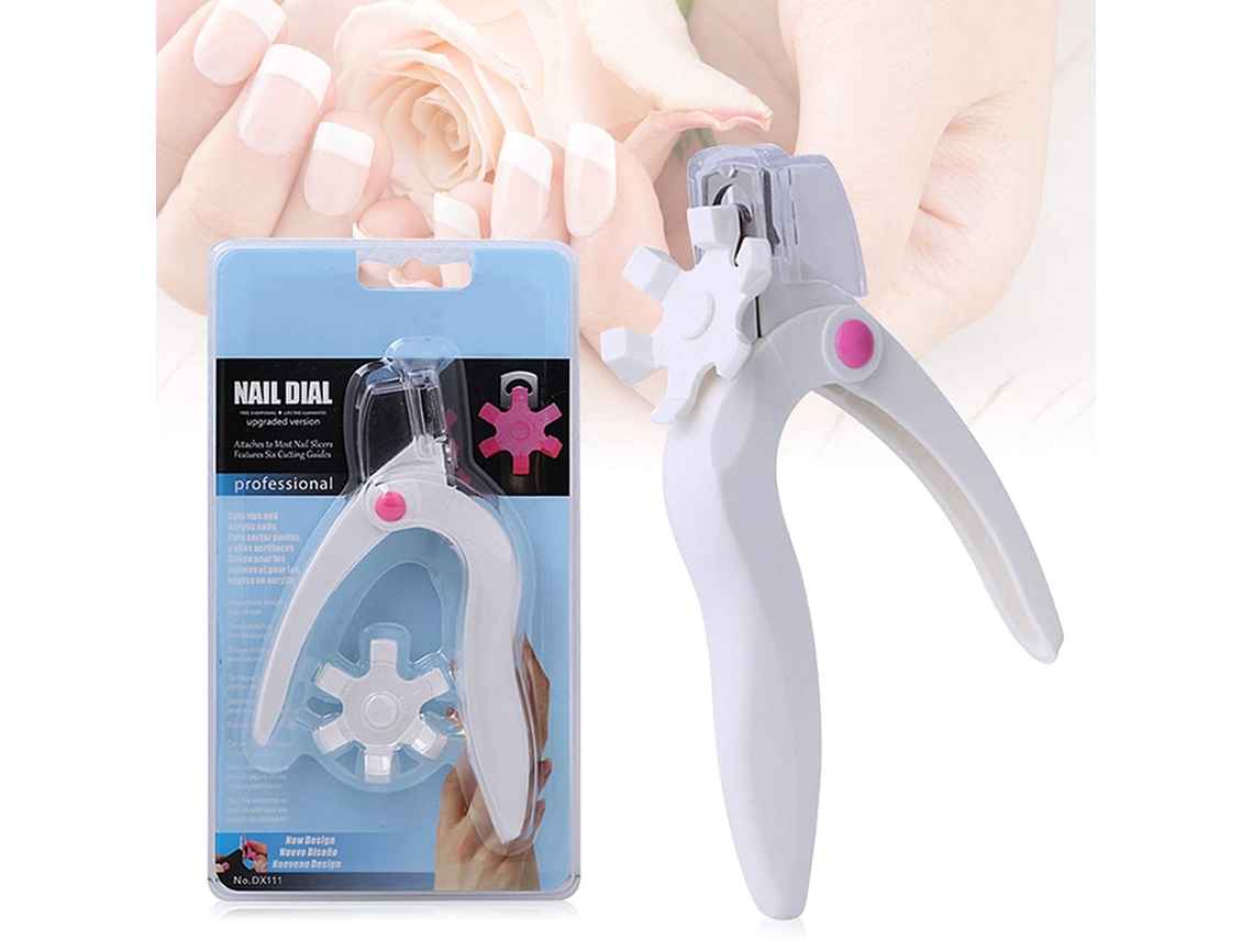 Conjunto de 2 Tesouras para Unhas com Luz Led Branco Embalagem com Cartão de Inserção