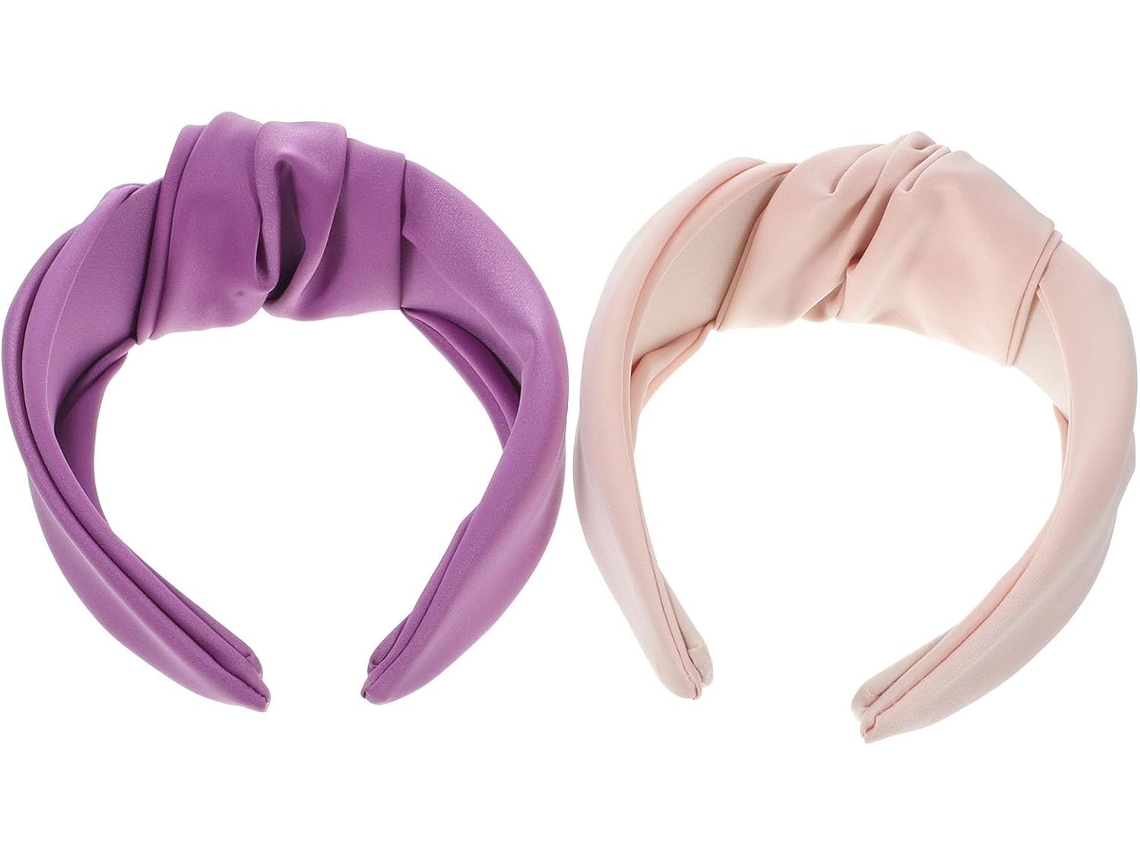 Conjunto De 2 Faixas De Cabelo Com Nó, Flexíveis E Duráveis, Para Mulheres.