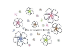 Adesivo De Parede Floral Moderno Quartos Salas Decorativo