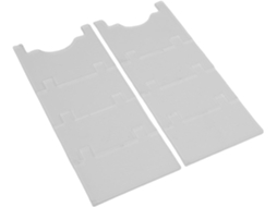 Rodas deslizantes Fabuletta Polias para portas de guarda-roupa, com rodas côncavas de nylon e movimento silencioso.