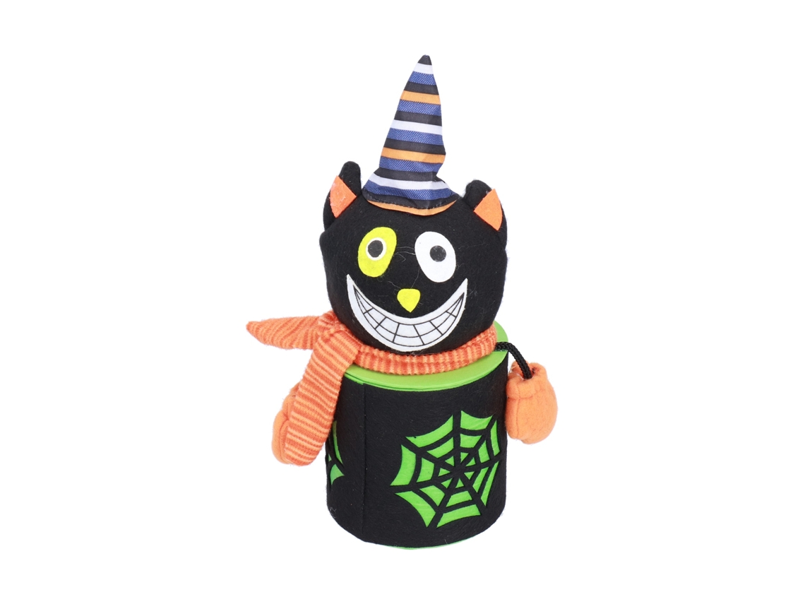 Cestos de Doces Halloween Gato Preto Leve Durável