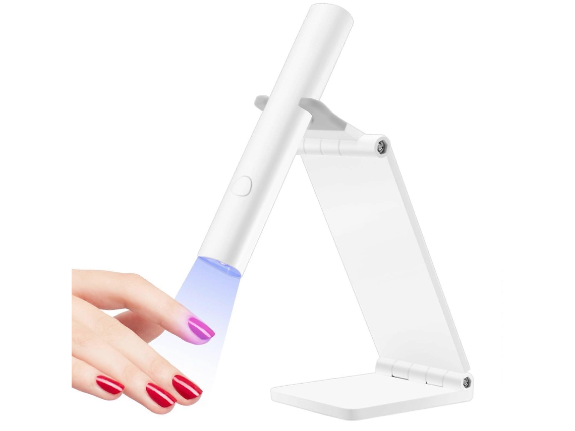 Lâmpada Uv Para Unhas Em Gel, Mini Lâmpada Uv Led, Recarregável Com Suporte, Portátil E Pequena, Para Curar Cola E Pontas De Unhas Gsl Ly Ebike