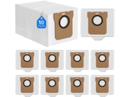 Conjunto De 10 Sacos Para Aspirador Pó Robô Dreame L10s Ultra/xiaomi X10/dreame L10 Ultra, Reposição, Acessórios, Peças Sobressal Tuotuo