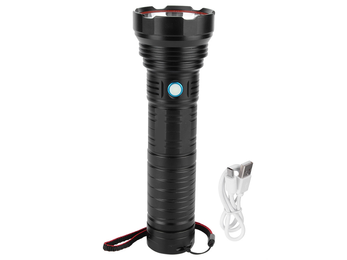 Lanterna Telescópica Xhp90 3000lm USB IPX5 S/MARCA
