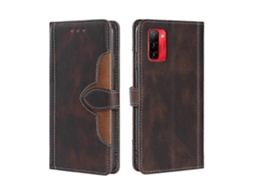 Capa De Couro Pu Com Fecho Magnético E Flip Horizontal Para Ulefone Note 12p Com Costura E Sensação De Pele