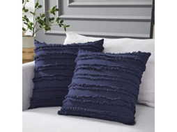 2026-fundas De Cojín Azul Marino Para Sofá Cama, Algodão Linho, 16x16 Polegadas, Pacote De 2 Decorativas