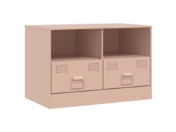 Tv Cabinet, Tv Cabinets Vidaxl Cor-de-rosa Aço (n/a)