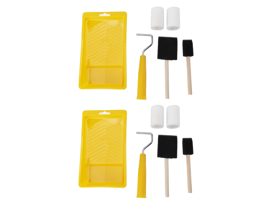 Laxiscreed Rolo De Pintura Mini Com Esponjas Para Detalhes, Sem Áreas Mortas, Ideal Para Acabamentos Precisos