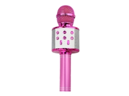 Microfone EOOCOO ( Luz Led Piscando, Condensador Sem Fio )