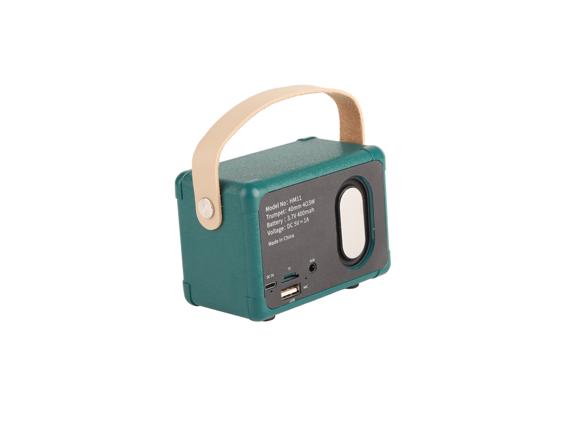 Caixa de Som Mali Bluetooth Retro Portátil com Subwoofer | S/MARCA