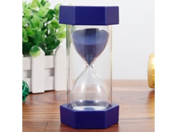 Ampulheta Para Controlo Visual Do Tempo, Duração 5/10/15/20/30 Minutos, Acabamento Azul-escuro