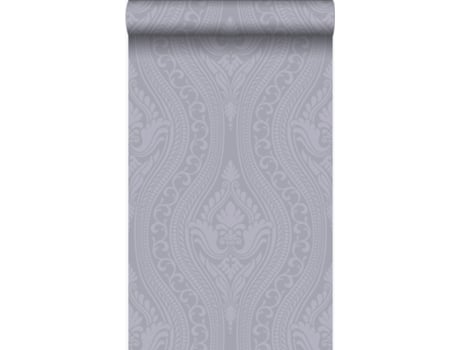 Papel De Parede Ornamento Púrpuraecinzento 53 Cm X 10,05 M Origin Wallcoverings