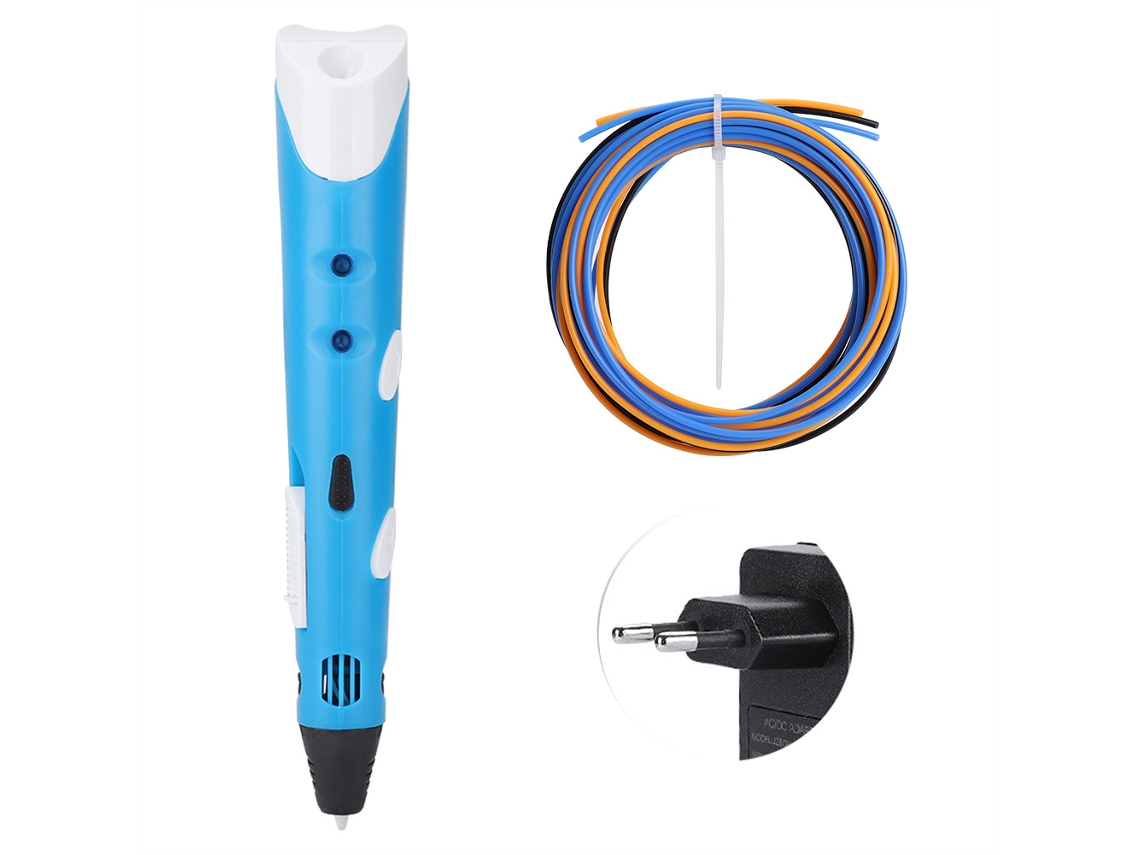 Lápiz De Impresión 3d Para Pintura Diy Manual Azul Y Blanco
