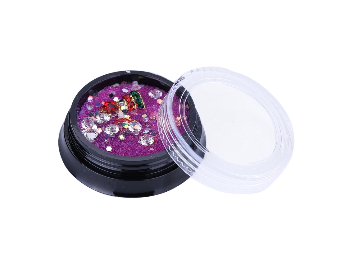 Decoração De Unhas Natalina Com Strass E Lantejoulas